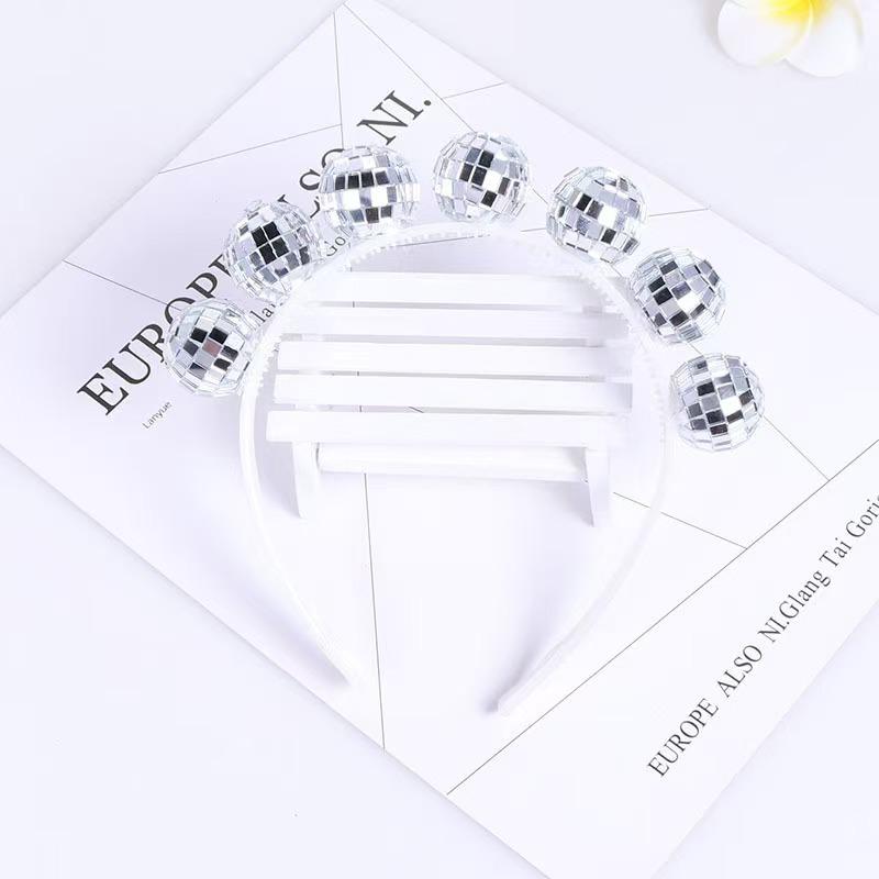 Hot Selling Alien Headband Silver Green Headband Martian Head Wrap Buckle Tiara