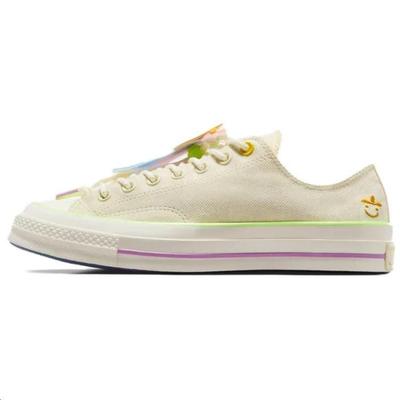 1970er Jahre Bequeme Low-Top Canvas Schuhe Unisex Sneaker Beige A10949C