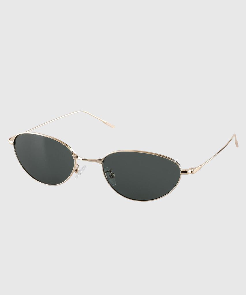Tuditeo Acm Vintage Slim Metal Sunglasses Nylon Tinted Lenses C3 Gold Khaki