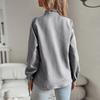 Women's Fashion Cardigan Ruffled Long Sleeve Shirt Top