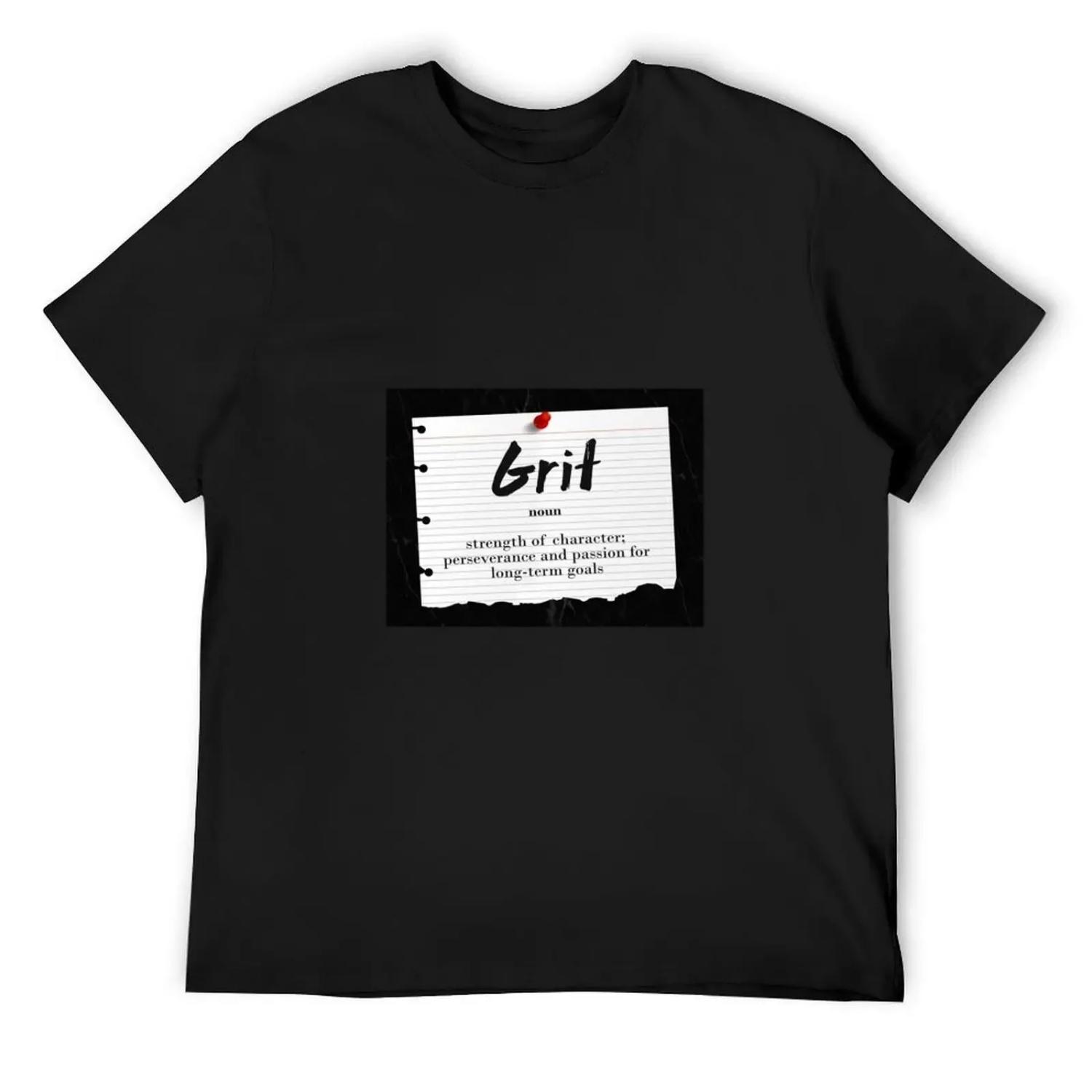 Grit Noun Motivational Grit Grit Quote Perseverance Passion Inspiration T-Shirt street wear customs mens clothing S