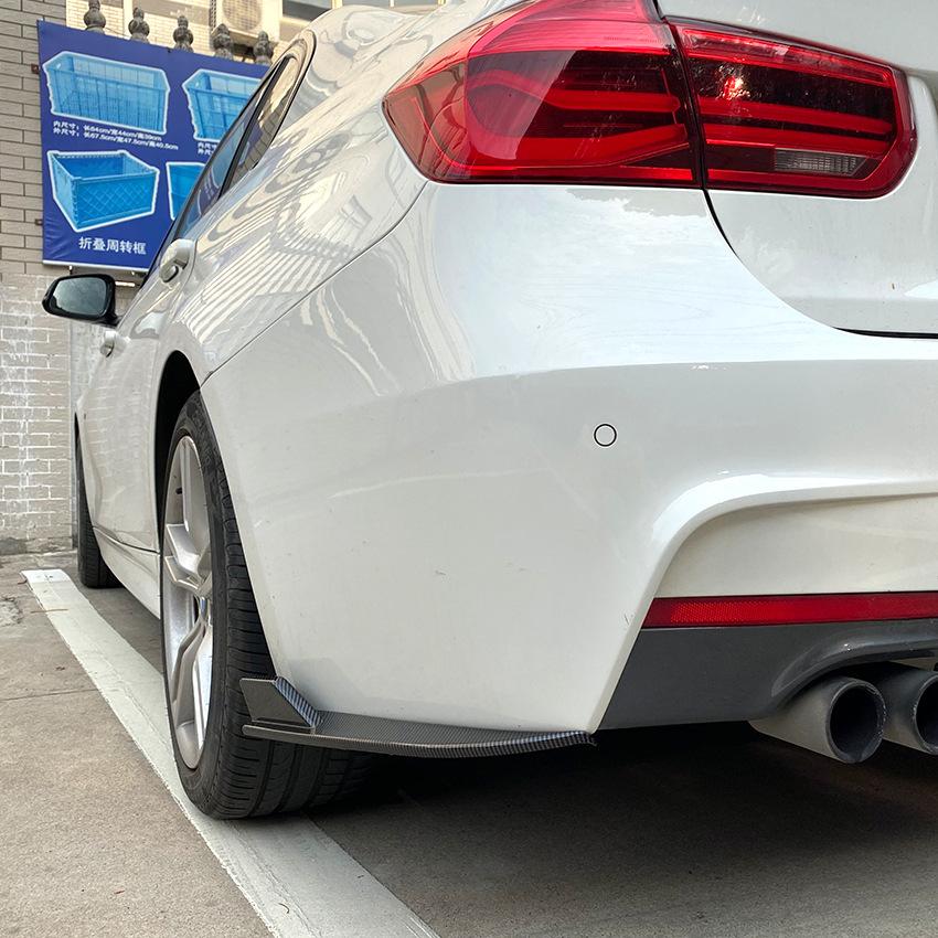 Rear Bumper Splitter Side Spoiler Canards Cover Body Kit Trim For BMW 2015-2018 F32 F33 F36 M-Sport M Tech Car