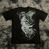 Classic Y2K Gothic Style Tshirt Print Oversized T Shirt High Street Shirts Gothic Round Neck Cotton Tops New Unisexs Women T Shirt