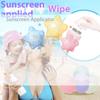 Silicone Suncream Roller Applicator Refillable Stitching Color Sunscreen Lotion Applicator Oval Isolation Lotion Cream Bottles