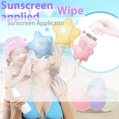 Silikon Solkräm Rullapplikator Påfyllningsbar Sömnadsfärg Solkrämlotion Applicator Oval Isolering Lotion Krämflaskor