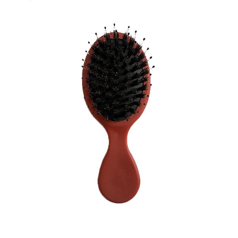 Portable Mini Pig Bristle Scalp Massage Comb for Children