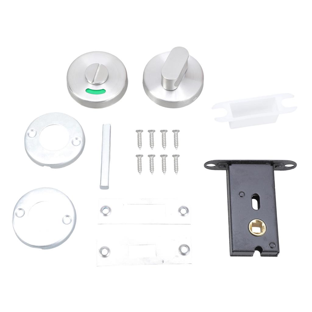 Badezimmer-Anzeigeschloss Frei Besetzt Kabinentürschloss Schlüsselloser Riegel Metall-Badezimmerschloss für Gewerbe- und Wohnmobilgebrauch