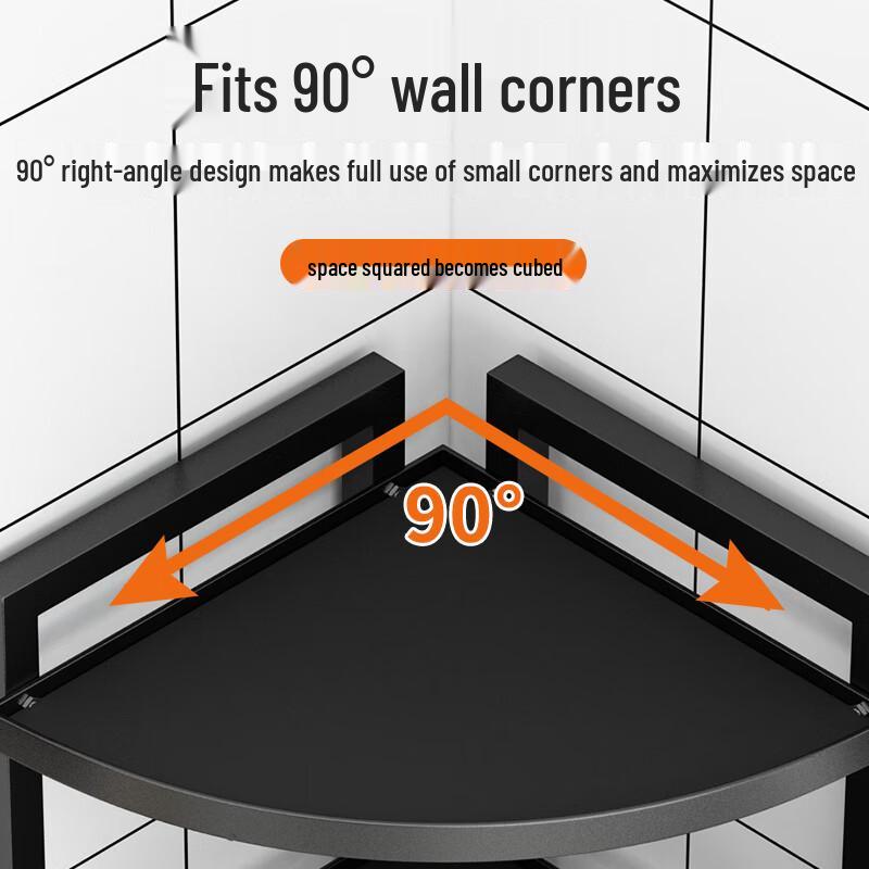 Adjustable Triangular Corner Kitchen Storage Rack