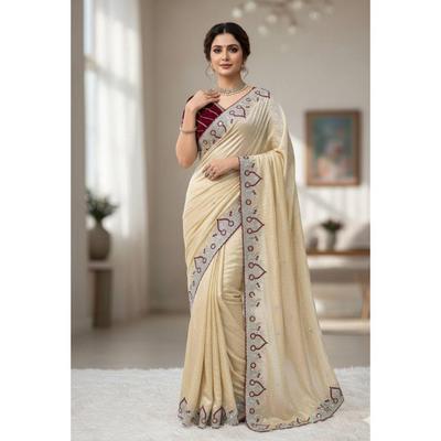 Soft Space Silk with C Pallu Multi Thread  Work  and Cut Work Border