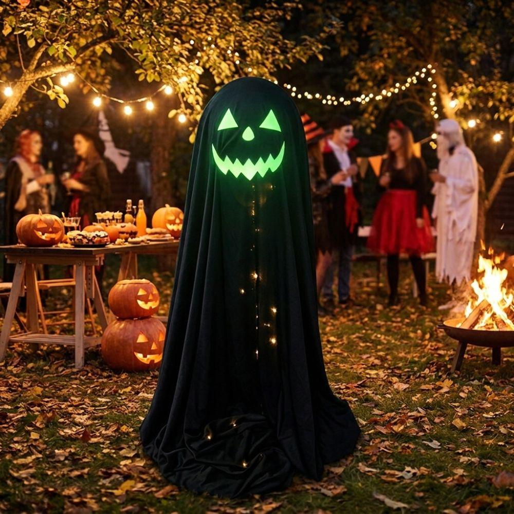 Luminous Halloween Standing Ghost Decor Soft LED Lights Lights Ghost Ornament  Holiday Party Decor