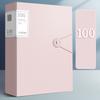 A4 Data Storage Book-100 Pages, Transparent File Pocket Storage and Organization, Document Data Sorting Book, Folder