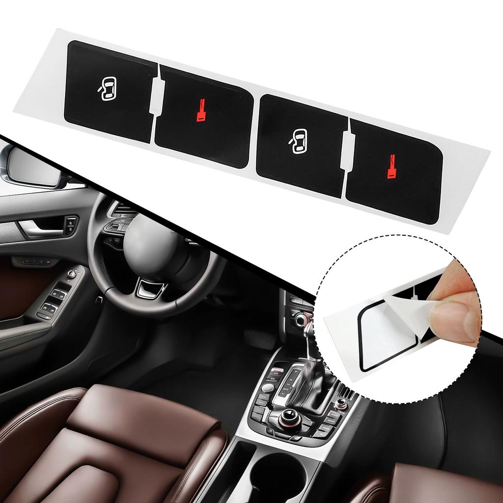 Schwarzer Overlay Zentralverriegelung Aufkleber Aufkleber Zeichen