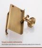 Antique-style Copper Paper Towel and Phone Holder for Bathroom Hotel Use - European No-Drill Design.