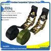 In Stock Rubber-Coated Self-Locking Ratchet Tie-Down Straps for Cargo and Luggage