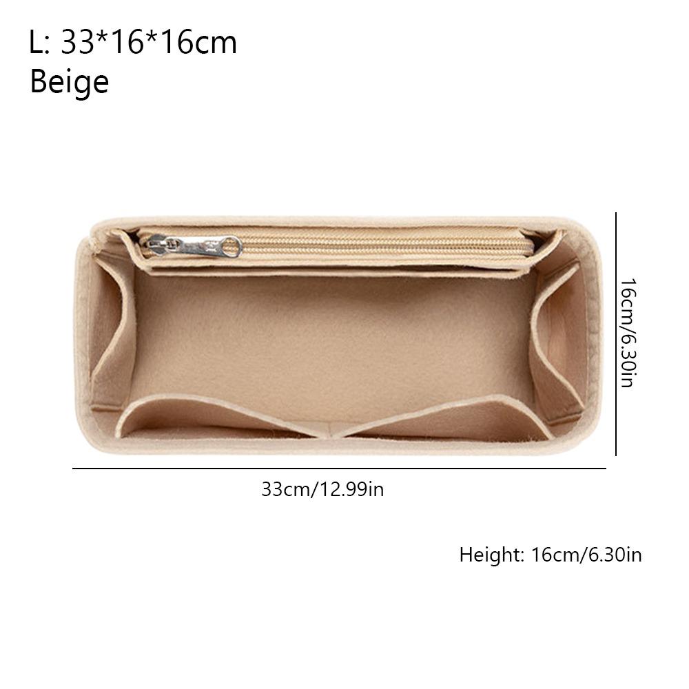 Felt Handbag Insert Bag Large Capacity Multi-Pocket Internal Bag Storage Organization Portable Purse Liner for Loewe Puzzle
