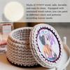 Wooden Basket Bottom Blank Solid Crochet Basket Wood Base for DIY Basket Weaving Supplies Craft Making Home Decoration