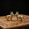 1Pcs Mini Brass Animal Retro Figurine Tiny Vintage Statue for Desktop Micro Landscape Home Office Decor