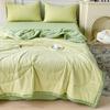 Soybean Fiber Seersucker All Cotton Washed Cotton Summer Quilt Four-Piece Set