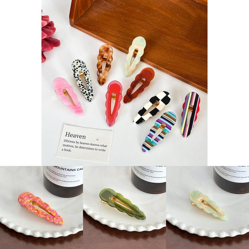 Trendy And Practical Acetate Hair Clips In Soft Colors Ideal For Fashionable Women