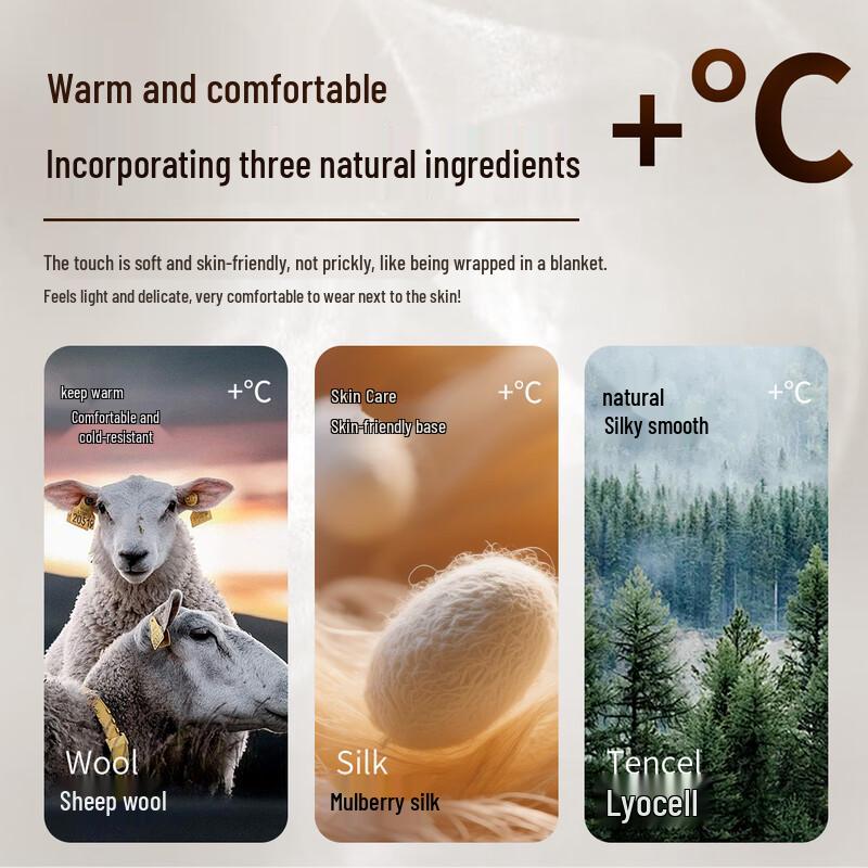 FIRS Men's Autumn 10A Antibacterial Brushed Wool-Silk Blend Quarter-Zip Sweatshirt