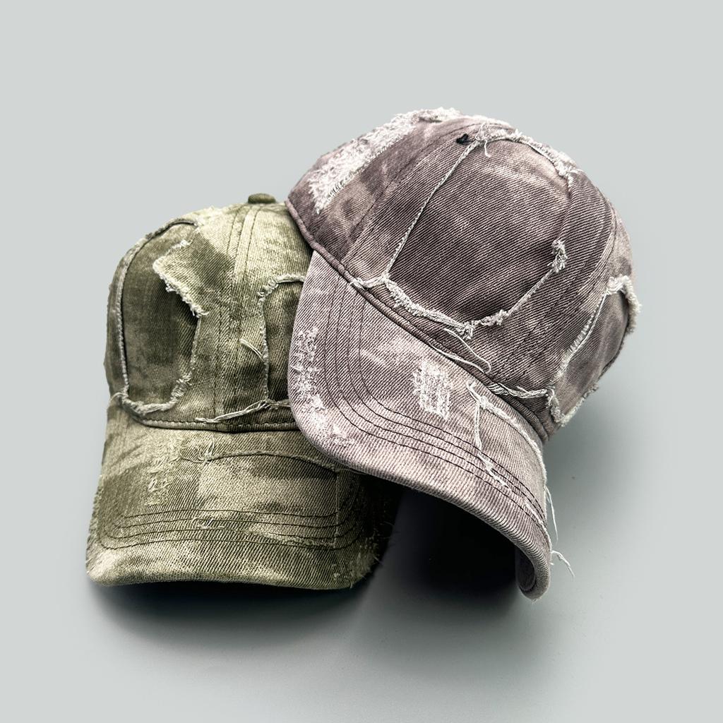 Altes Loch Windstraße Baseballkappe Herren und Damen Sonnenschutz Batik Retro Personalisierte Gewaschene Kappe