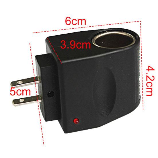 Ac 90V-240V To 12V Car Cigarette Lighter Power Adapter Converter Eu/Us Plug