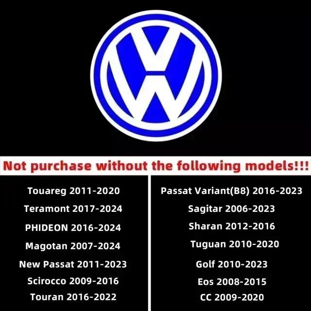 2 Stück Auto Emblem Projektionslampe Türleuchten Leuchten Dekoration Für VW Golf Touareg Eos CC Passat Variant B8 Touareg Tearamont