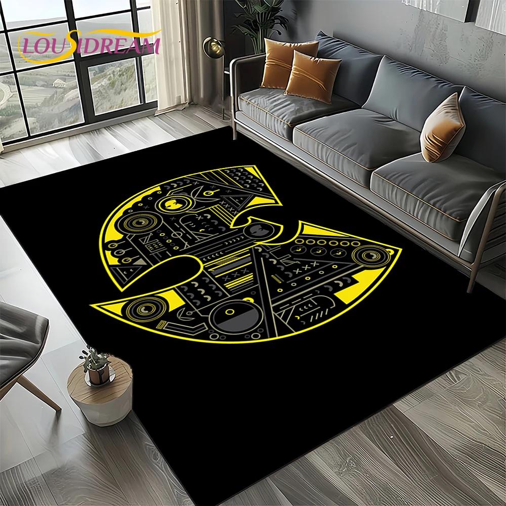 3D Wu T-TANG Clans Hip Hop Sign Rap Carpet Rug for Bedroom Living Room Home Sofa Decoration,Children Play Large Decor Floor Mat