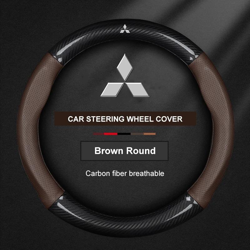 Rvcr3 For Mitsubishi Outlander Pajero Asx Colt Lancer EX Evolution X L200 Triton RALLIART Delica Eclipse Car Steering Wheel Cover