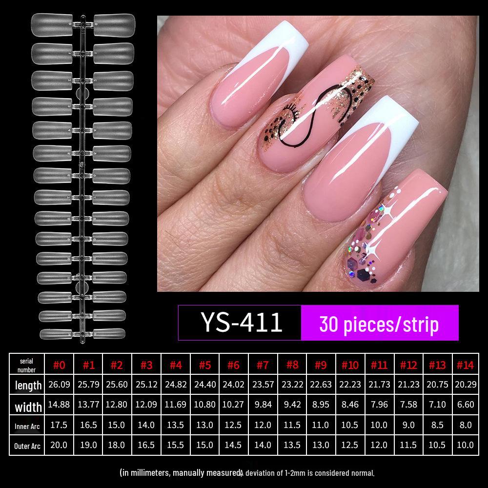 Frosted Medium Square Press-on Nail Tips - No File/Polish Needed, Full Cover, 240 Pieces