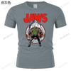 Jaws Tshirt Retro Inspired By Jaws Movie Retro 70s 80s Shark Attack Quints Fish Male Brand Teeshirt Men Summer Cotton T Shirt