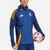 Adidas Real Madrid Aeroready 2024/2025 Logo Hooded Warm Windproof Raglan Long Sleeve Jacket Men Jacket JE4203