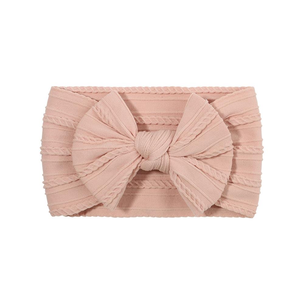 PANTONE Solid Color Bows Headband for Baby Girls Elastic Hair Band Cotton Bowknot Turban Kids Headwear Baby Hair Accessories