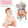 Baby Security Blanket with Rattle, Chewable Teething Toy for Newborns 0-12 Months, Soft Plush Sleep Companion Stuffed Animal