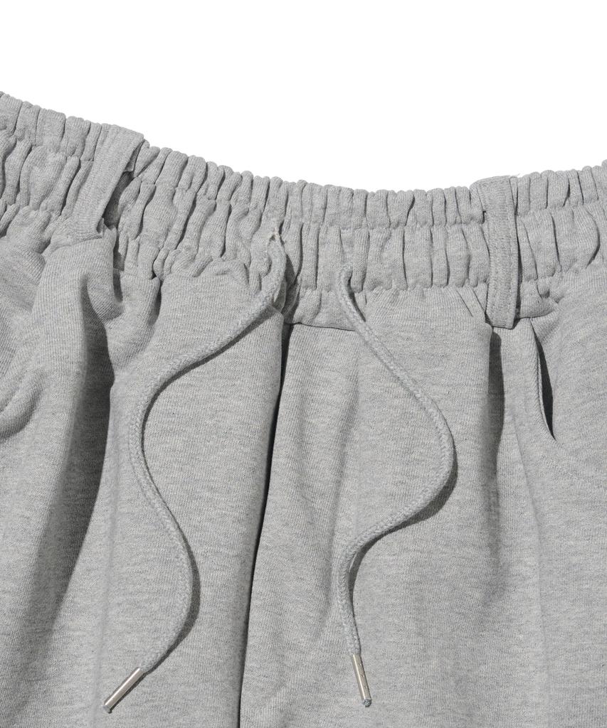 613SEOUL Curved Elastic Waist Training Pants (Gray)