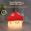 Mushroom LED Silicone Night Light Dimmable Timer Rechargeable Lamp Soft Sleeping Children Night Light Room Decor Bedside Lamp