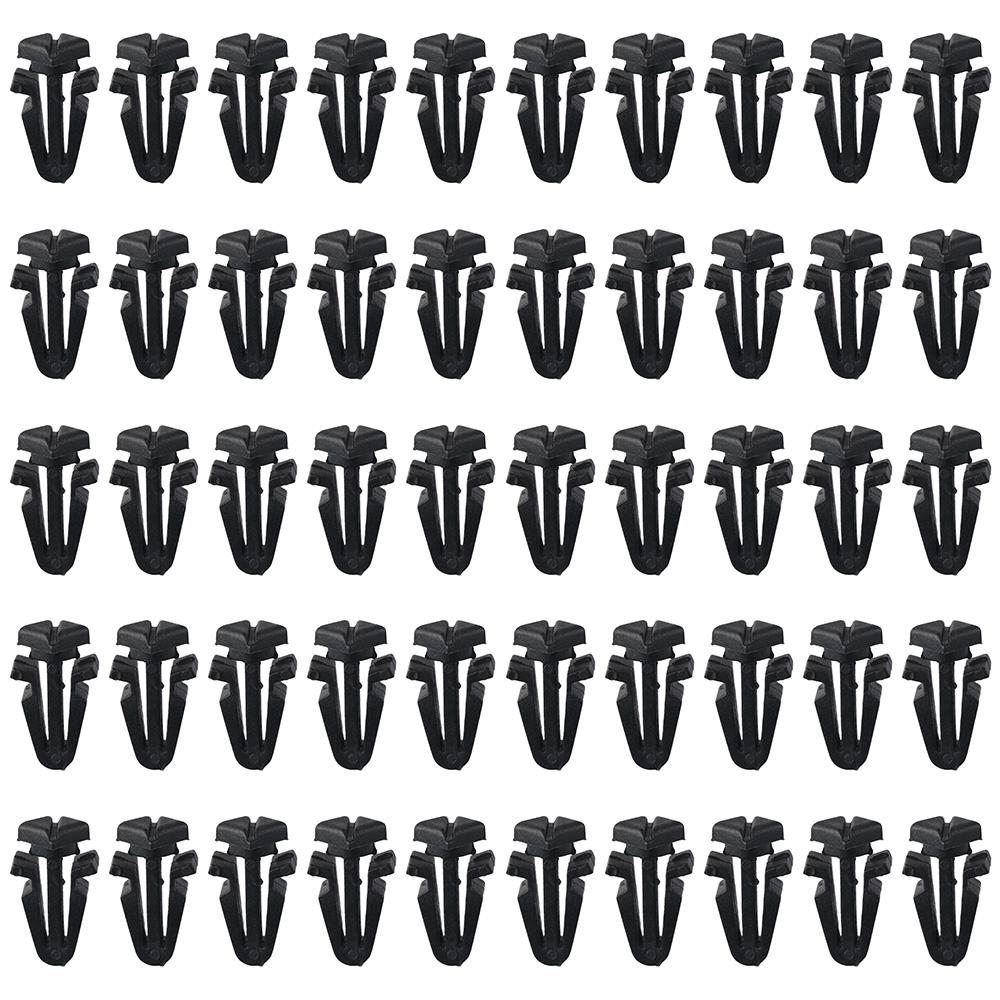 50Pcs 01553-03831 Clip Black Clip Replacement Car Accessories Parts Moulding Clips  For Car