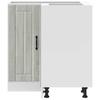 Corner Base Kitchen Cabinet Lucca Grey Sonoma Glued Wood