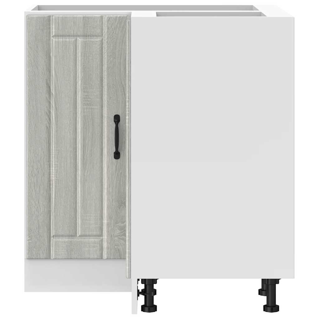 Corner Base Kitchen Cabinet Lucca Grey Sonoma Glued Wood
