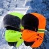Visibility Reflective Safety Hat for Outdoor Activity Cold Weather Windproof Warm Winter Hat for Construction Workers