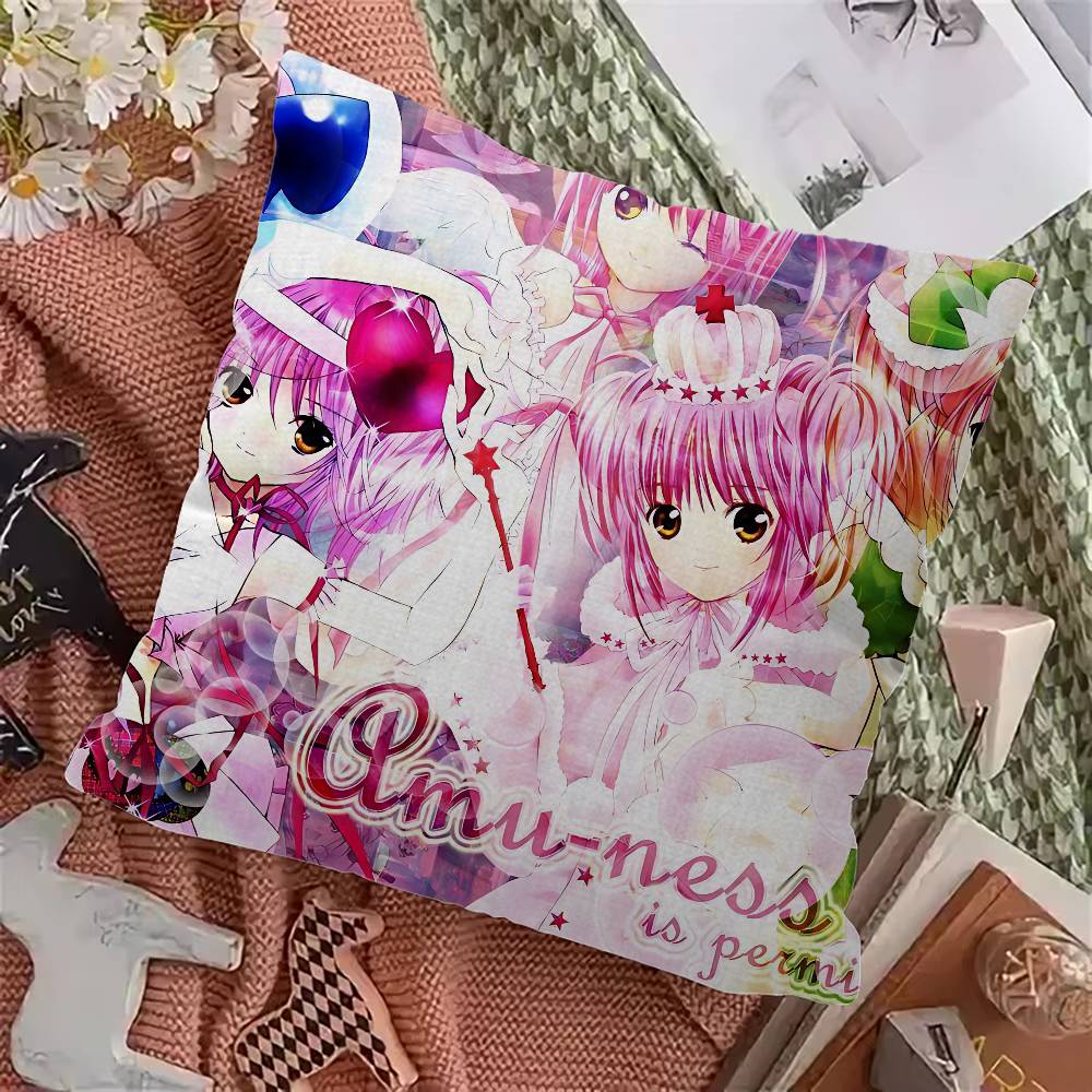 Shugo Chara Anime Cartoon Pillowcase Toon Gift Cushion Cover Bedroom Home Sofa Chair Seat Decor Pillow Case