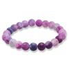 Peacock Purple Agate & Phoenix Bead Yoga Bracelet - 8mm Handcrafted Jewelry