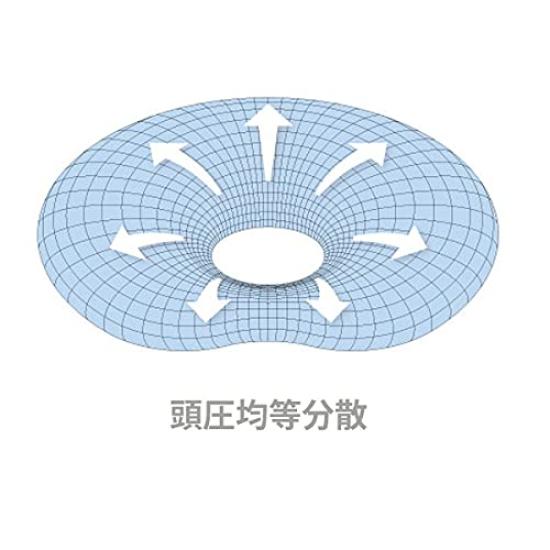 ESMERALDA Donut Baby Nap Gray Insert-type Pillow, Pillow, Time, Star, Esm-mkuma01