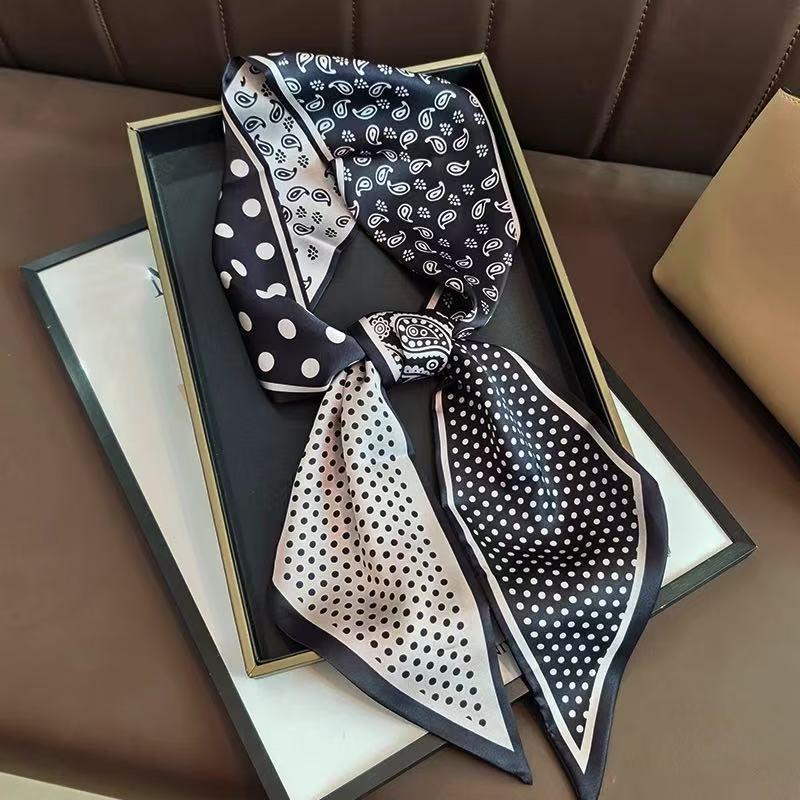 Women's Polka Dot Cashew Long Scarf Belt – 2025 Waist & Neck Accessory