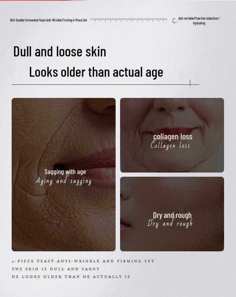 Bifida Ferment Skincare Set: Anti-Wrinkle, Anti-Glycation, Anti-Oxidation, Tightening & Protective Women's High-End Lotion, Cream, & Essence.