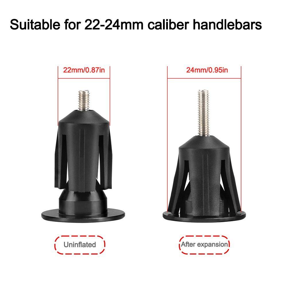 2pcs Aluminum Alloy Handlebar End Plug Bike Ornament Handlebar End Caps Bicycle Handlebar Plugs