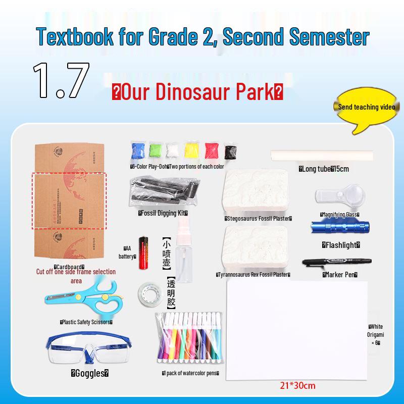 Second Grade Science Experiment Kit: Our Dinosaur Park Craft Materials