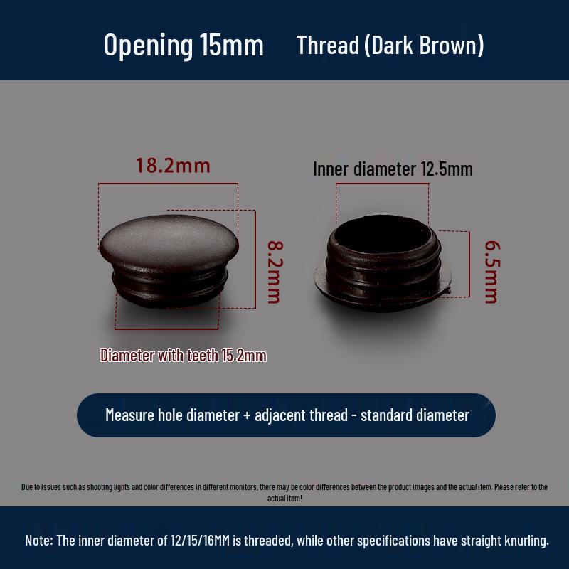 Universeller Runder Dekoplastikstopfen für Möbelscharniere und Schraubenlöcher