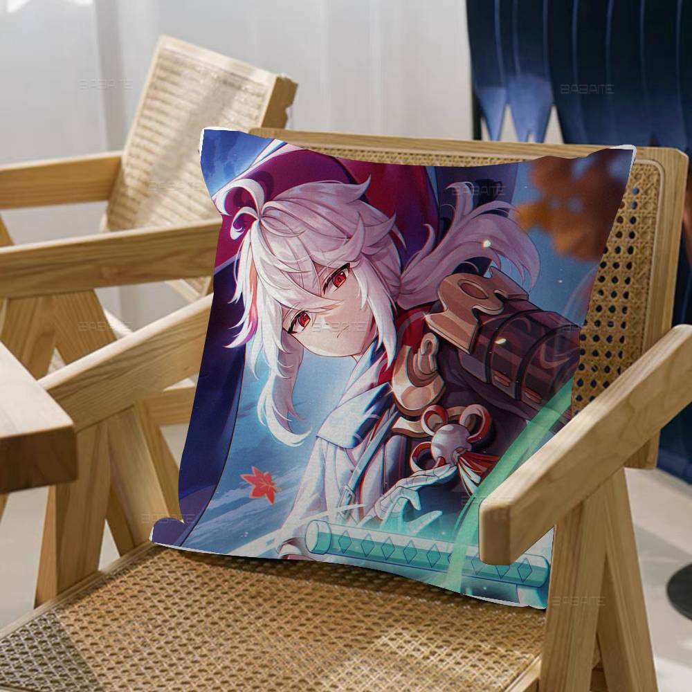 Kaedehara Kazuha Genshin Impact Pillow Cover Sofa Cushion Cover Home Room Decoration Children Gift