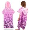 Children' Bath Poncho Hooded Towel Quick-Drying Bathrobe for the Beach and Pool